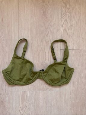 Cuup Olive Green Balconette bikini swimsuit top